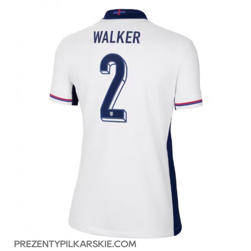 Stroje piłkarskie Anglia Kyle Walker #2 Koszulka Podstawowej dla damskie ME 2024 Krótki Rękaw